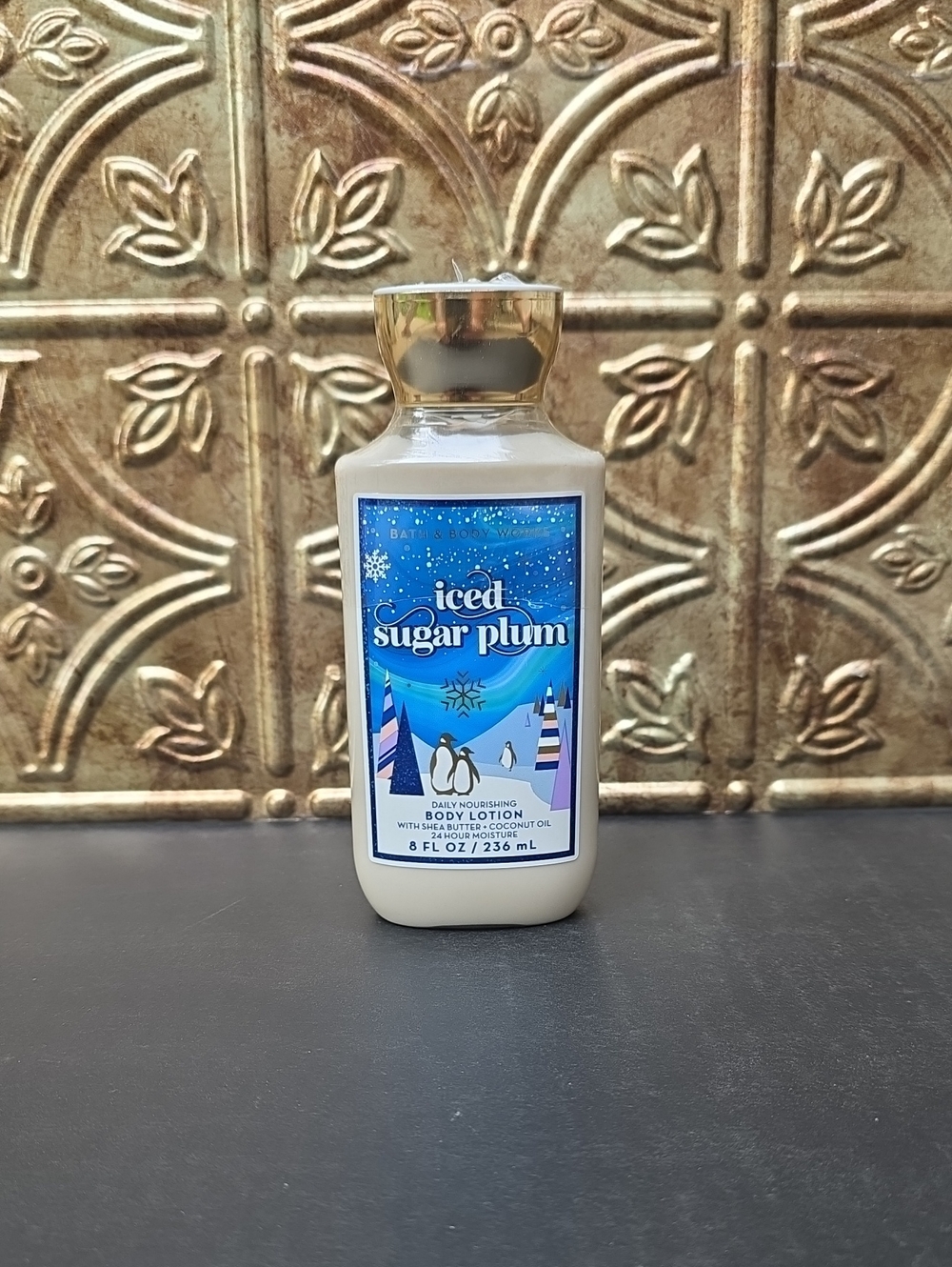 NEW Bath & Body Works Iced Sugar Plum Body Lotion Discontinued  8 oz.